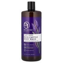 Dr. Jacobs Naturals Plant-Based Rich Castile Body Wash, Lavender Essential Oil, 32 oz (946 ml)