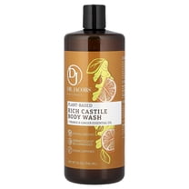 Dr. Jacobs Naturals Plant-Based Rich Castile Body Wash, Orange & Ginger Essential Oil, 32 oz (946 ml)