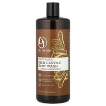 Dr. Jacobs Naturals Plant-Based Rich Castile Body Wash, Soothing Sandalwood, 32 oz (946 ml)