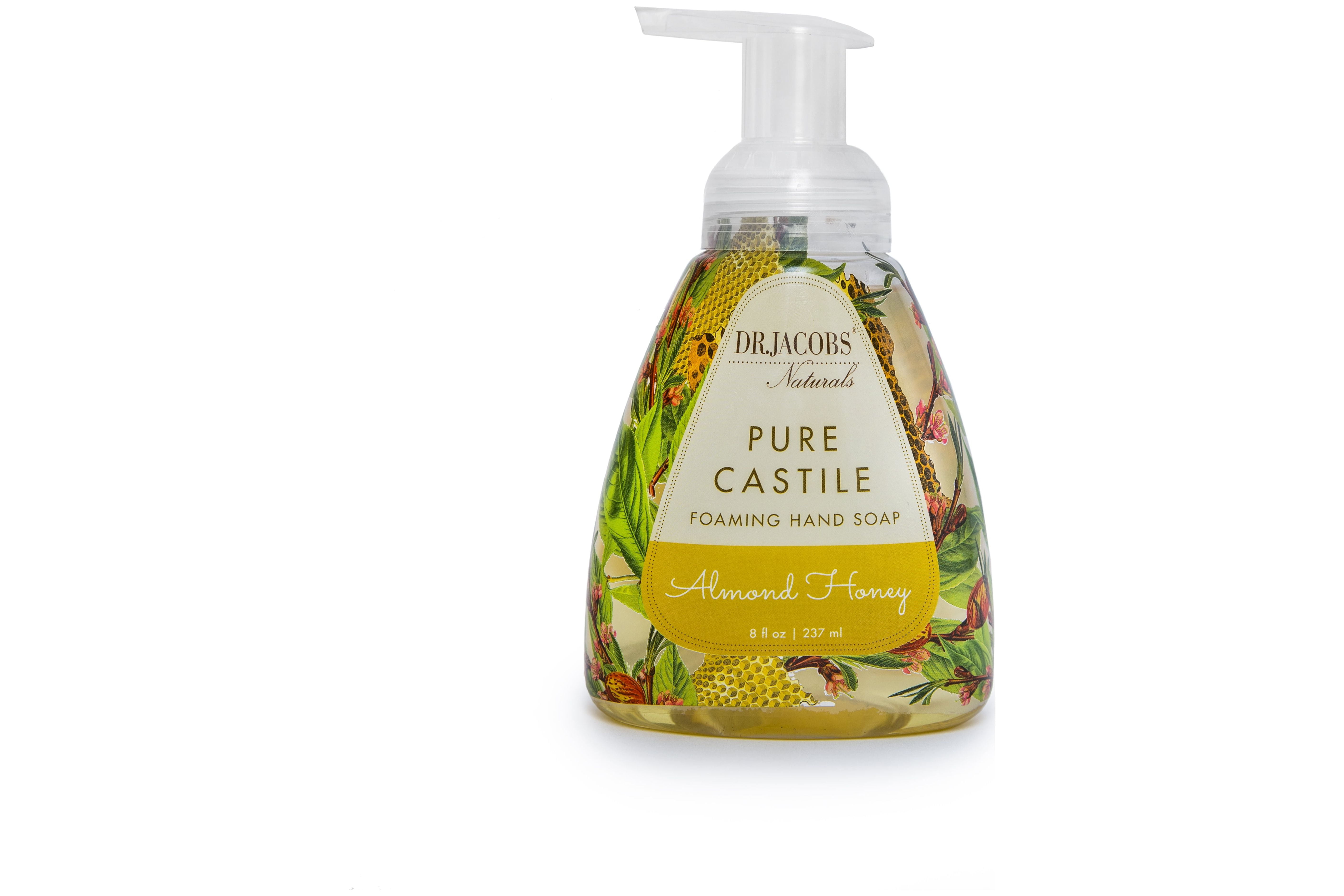 Dr. Jacobs Naturals Pure Castile Foaming Hand Soap, Almond Honey, 8 Oz
