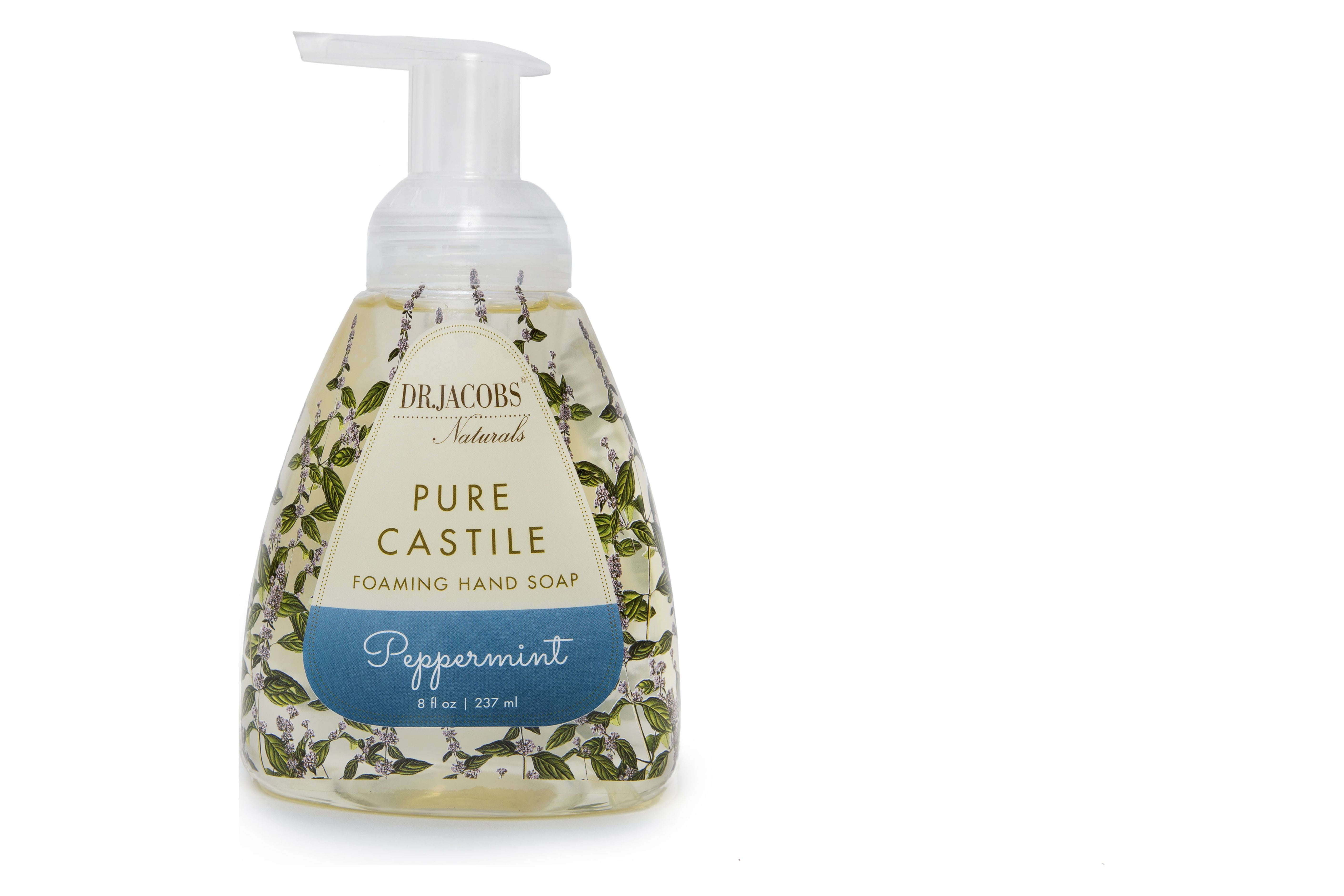 Dr. Jacobs Naturals Pure Castile Foaming Hand Soap, Peppermint, 8 Oz