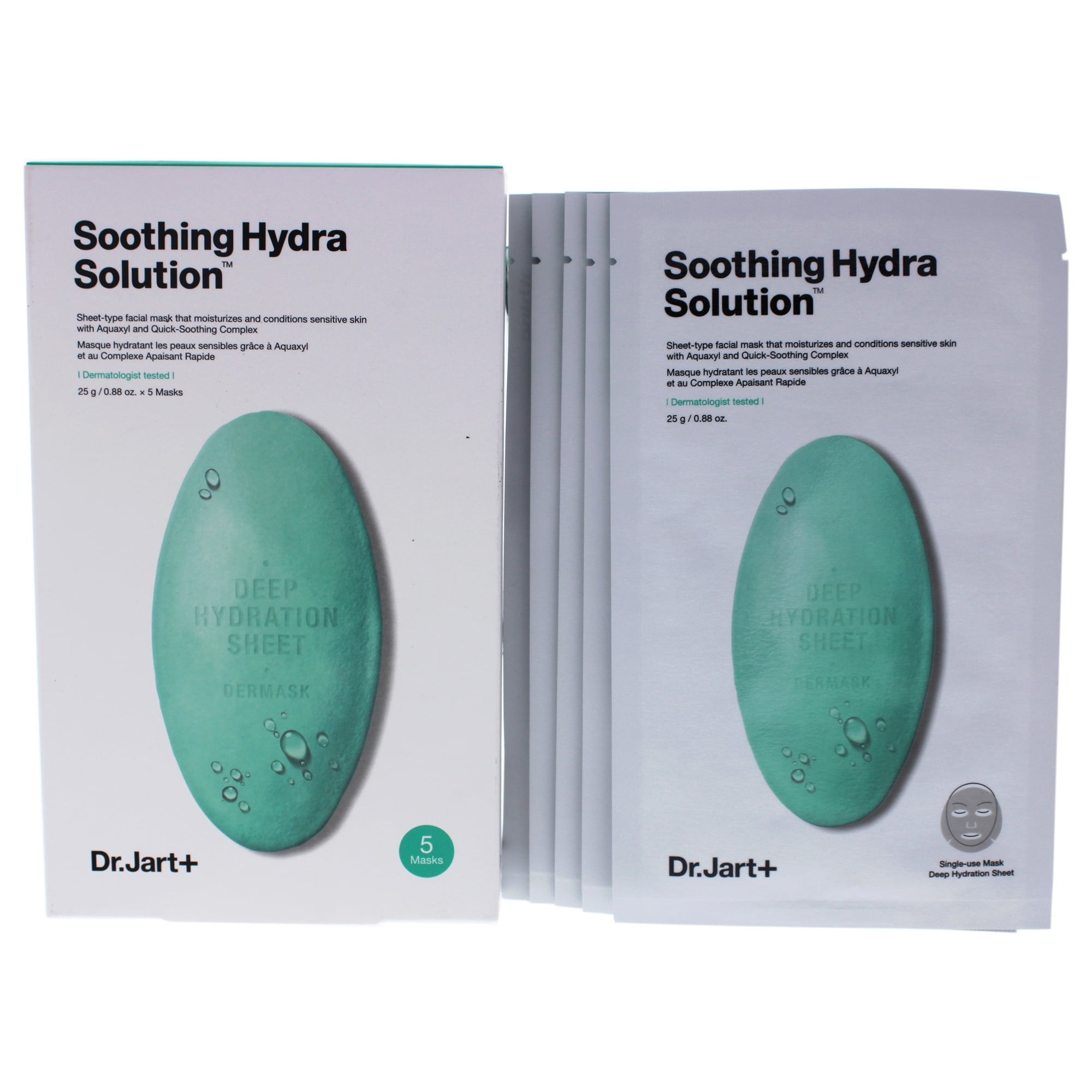 Dr. Jart+ Soothing Hydra Solution Sheet Mask for Unisex 5 Pc Mask