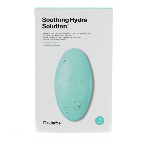 Dr. Jart+ Soothing Hydra Solution Sheet Mask for Unisex 5 Pc Mask