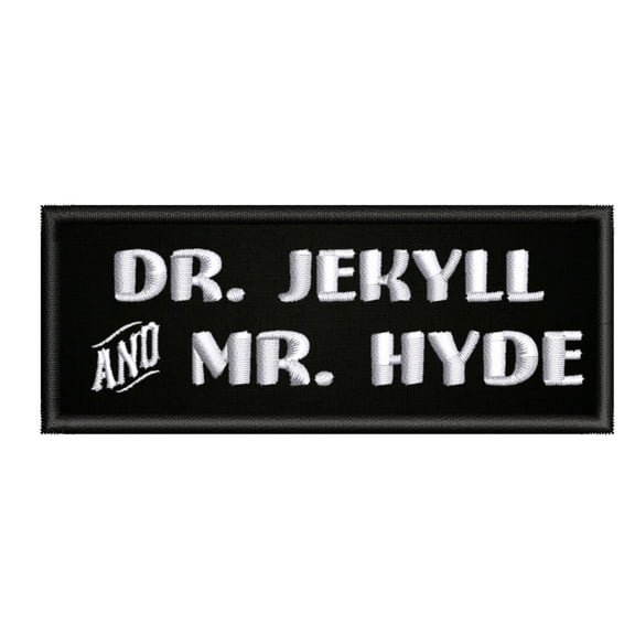 Dr. Jekyll & Mr. Hyde Horror Movies 4" W x 1.5" T Iron/Sew On Decorative Patch