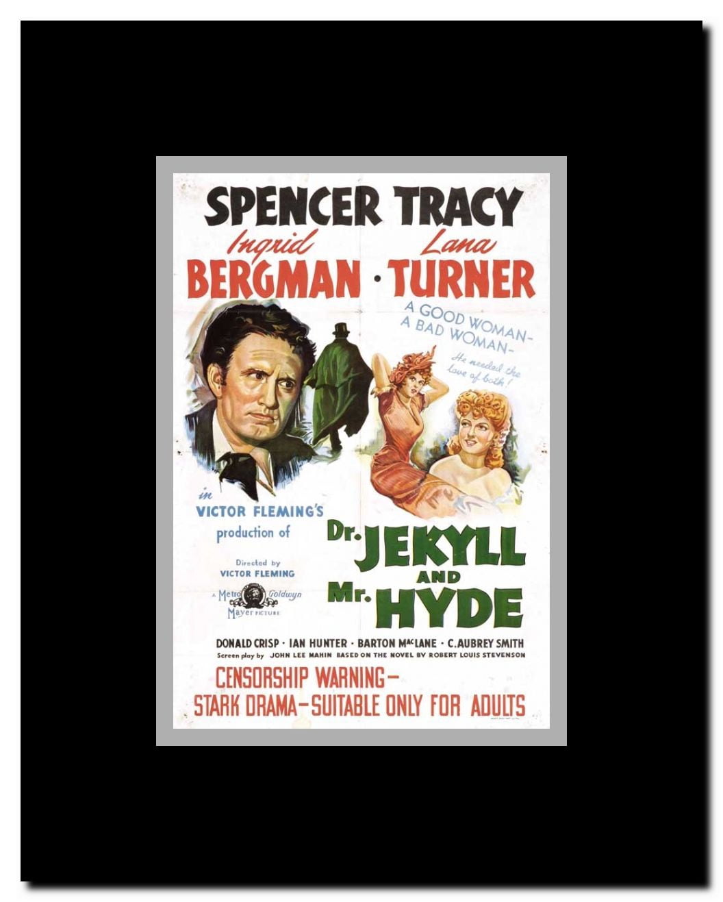 Dr. Jekyll and Mr. Hyde Framed Movie Poster