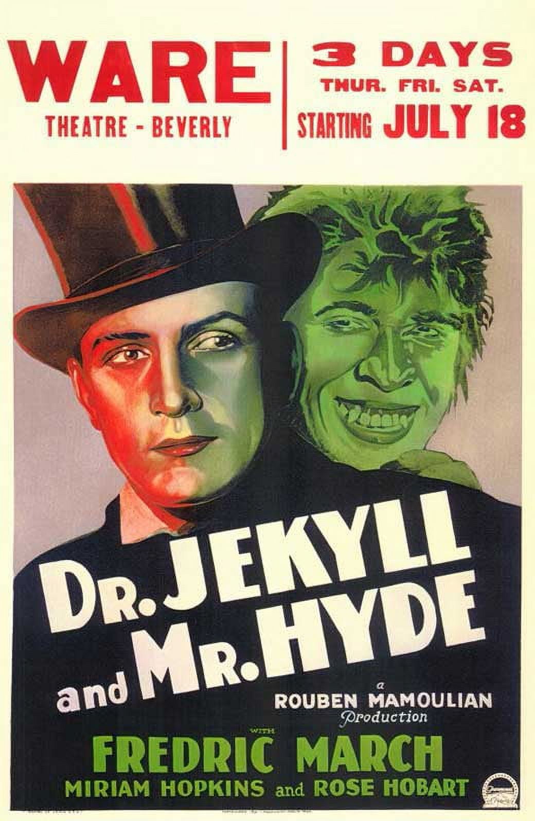 Jekyll and Hyde ポスター Dr. Jekyll and Mr. Hyde - movie POSTER (Style B) (11