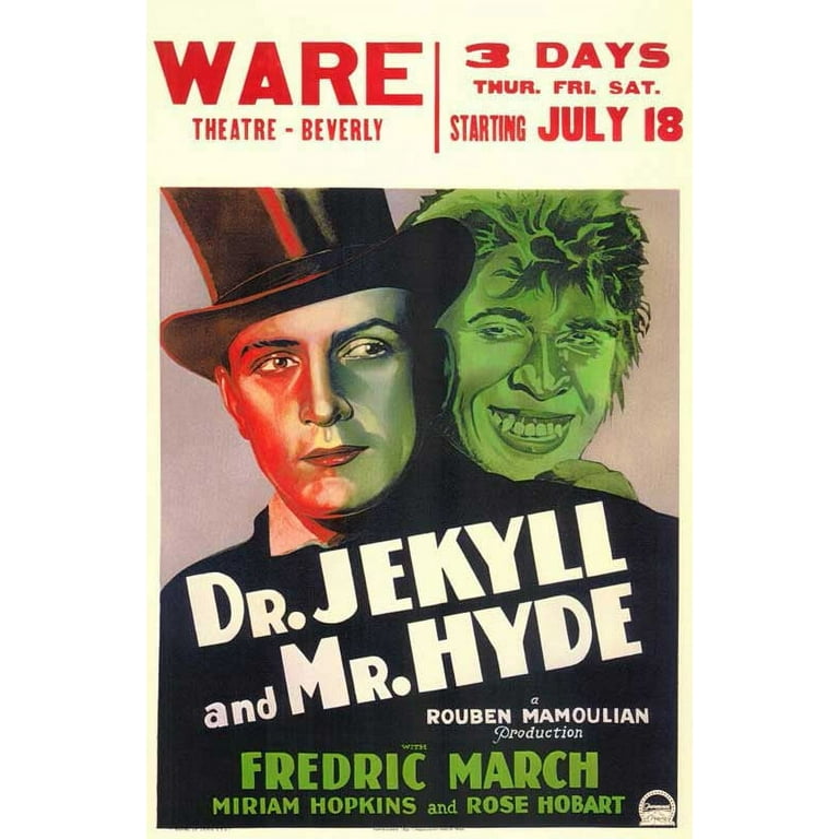 Jekyll and Hyde ポスター Wall Art 1880 Dr.Jekyll and Mr.Hyde Theater Poster 11x17 | eBay