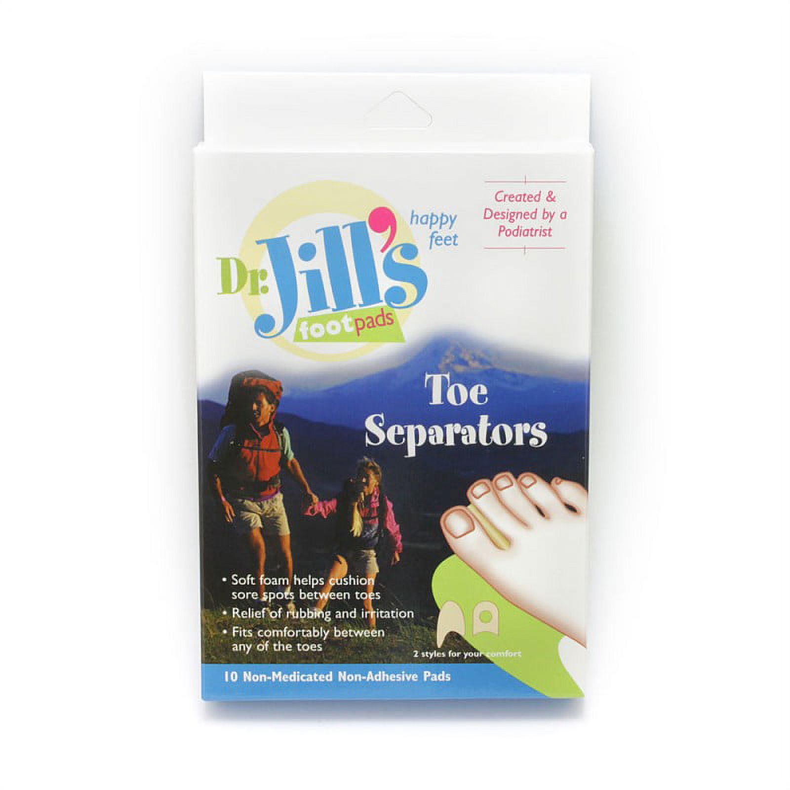 Dr. Jill's Foot Pads Toe Separators Foam Box of 10 1015