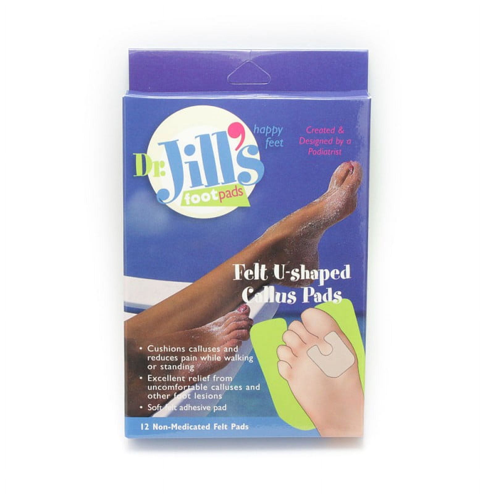 Dr. Jill's Foot Pads UShaped Pads Felt Box of 12 1032