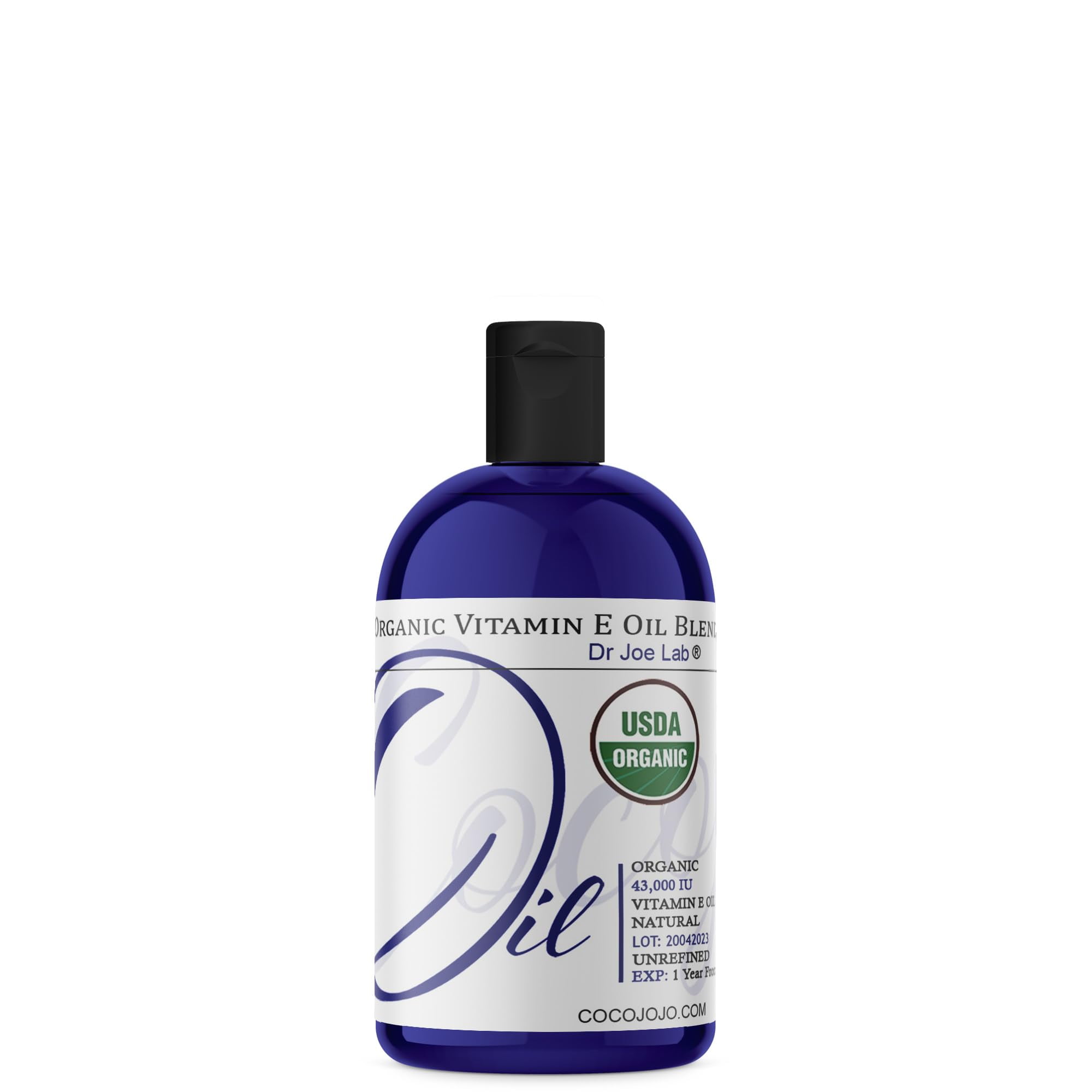 Dr Joe Lab Organic AIF4 Vitamin E Oil USDA 100 Natural, 43,000 IU