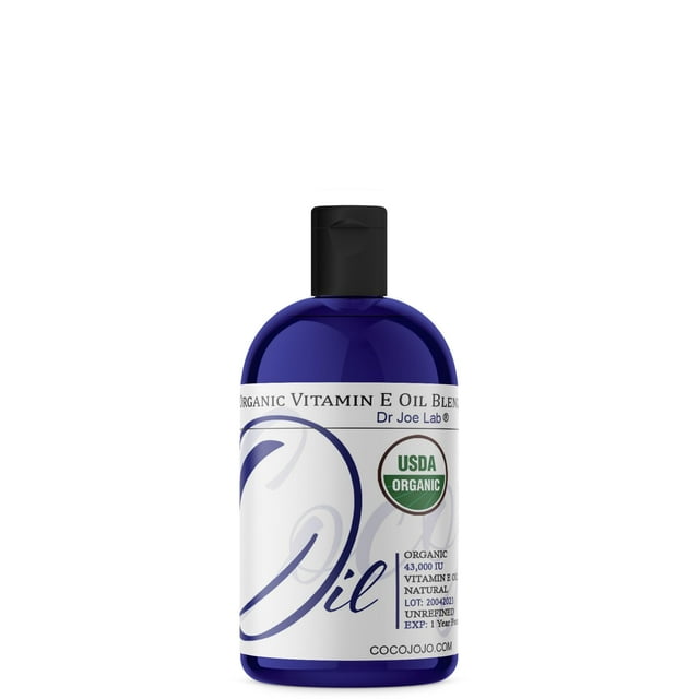 Dr Joe Lab Organic AIF4 Vitamin E Oil USDA 100 Natural, 43,000 IU