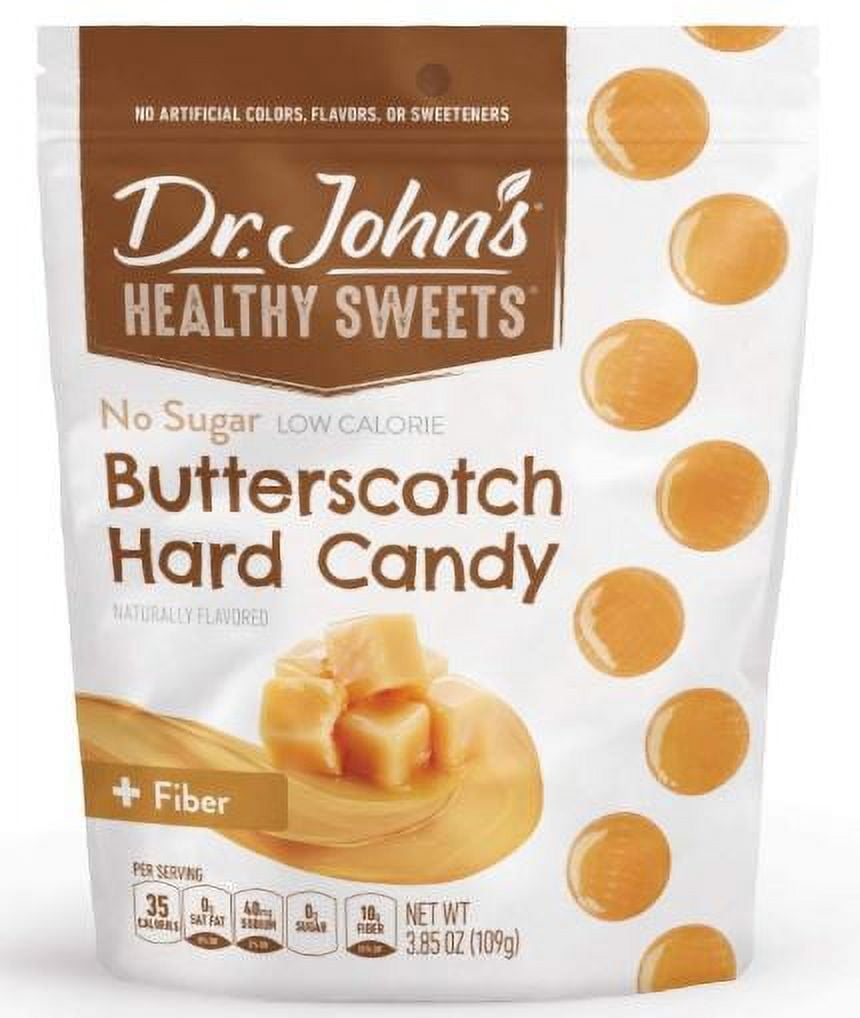 Dr. John's Healthy Sweets Sugar Free Butterscotch Hard Candies (3.85OZ) PACK OF 1
