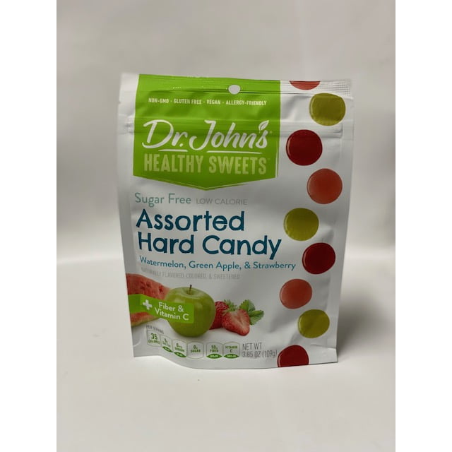 Dr. John's Healthy Sweets SugarFree Fresh Fruit Strawberry, Watermelon