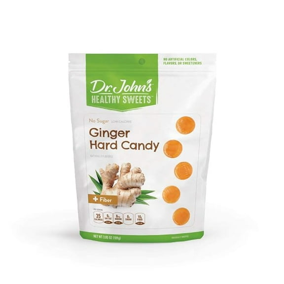 Dr. John's Healthy Sweets Sugar Free Ginger Hard Candies (24 count, 3.85 OZ)