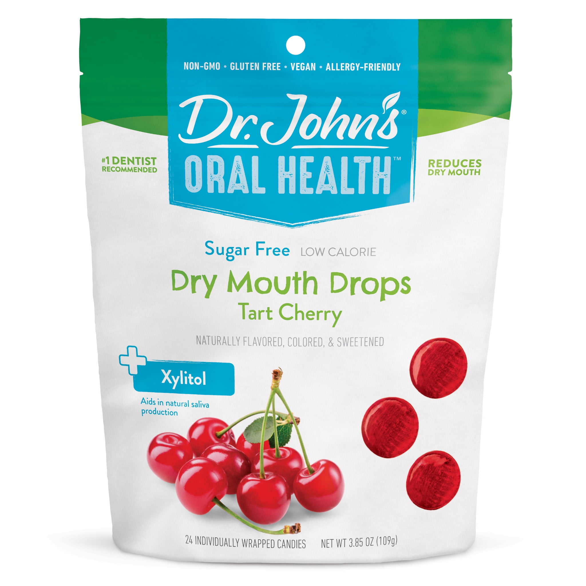 Dr. John's Healthy Sweets SugarFree Tart Cherry Oral Health Lozenges