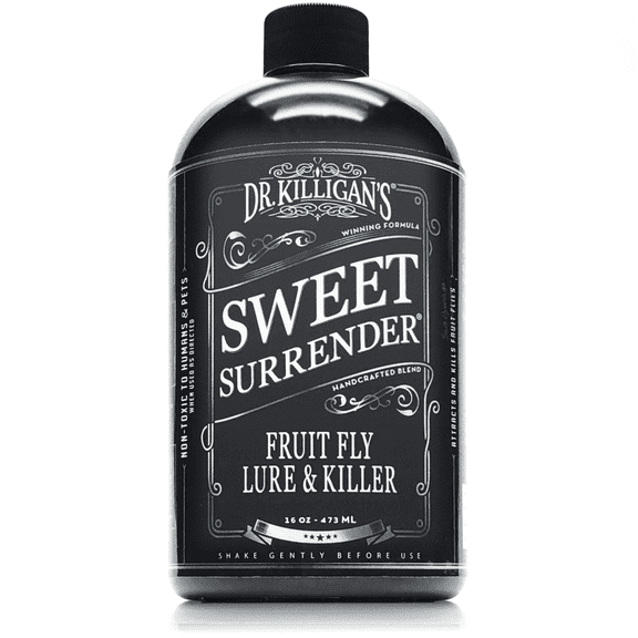 Dr. Killigan’s Premium Fruit Fly Trap Lure & Refill | Liquid Fruit Fly Refills | Protect Your Home & Kitchen from Fruit Flies | Safe Natural Remedy for Indoors and Outdoors |16 oz | 8 Doses