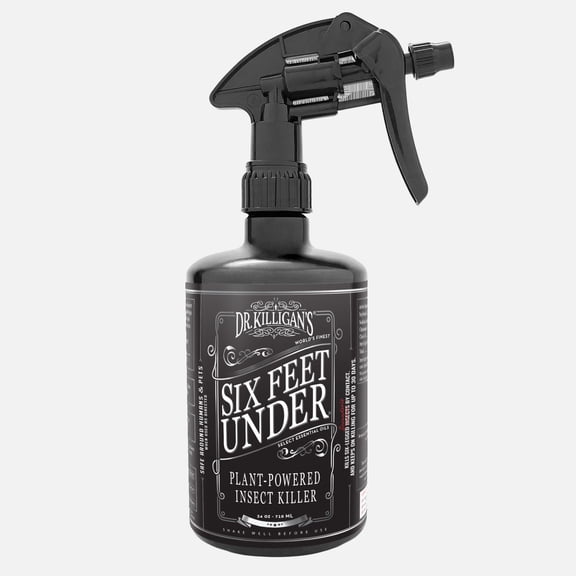 Dr. Killigan's Six Feet Under Insect Spray | Indoor Pest Control for Fleas, Ticks, Pantry & Clothing Moths, Ants & Cockroaches (24 oz)
