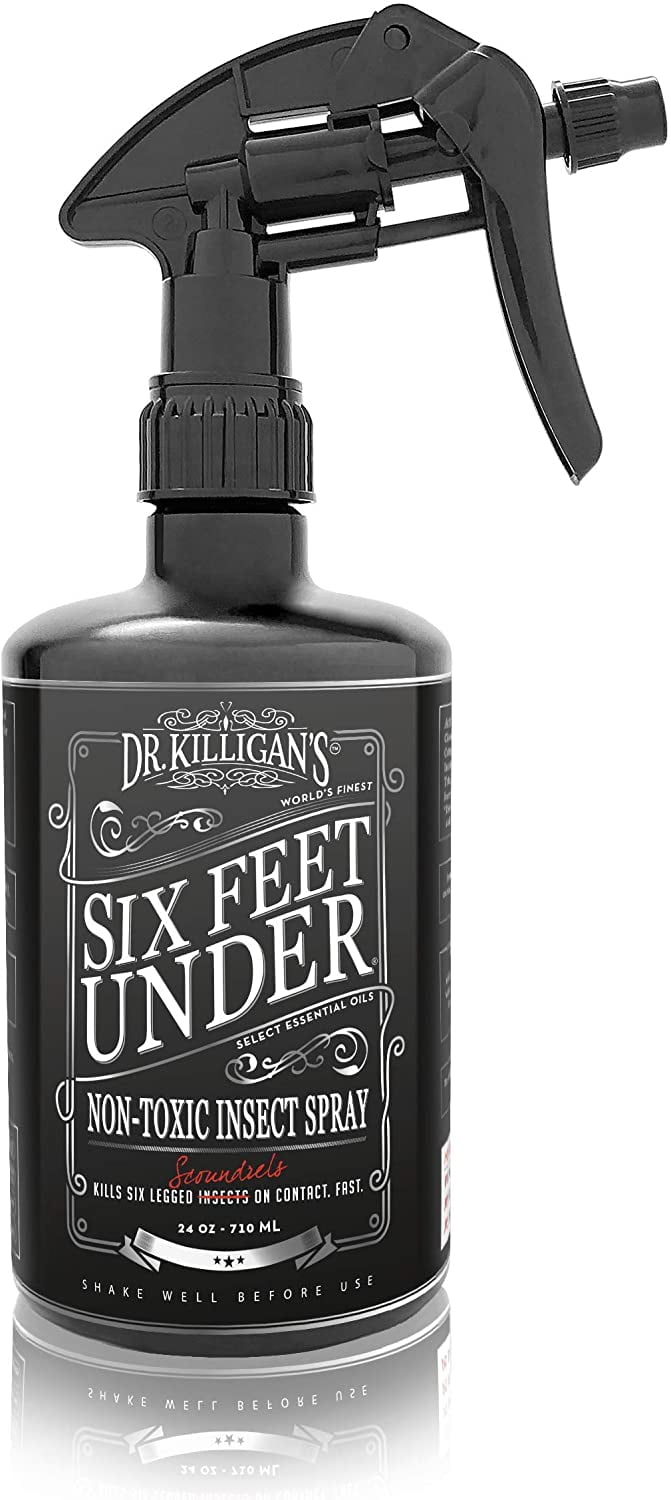 Dr. Killigan's Six Feet Under Non Toxic Insect Spray, Indoor Natural Pest  Control & Safe Insecticide, Flea, Tick, Pantry & Clothing Moth, Ant,  Cockroach Killer