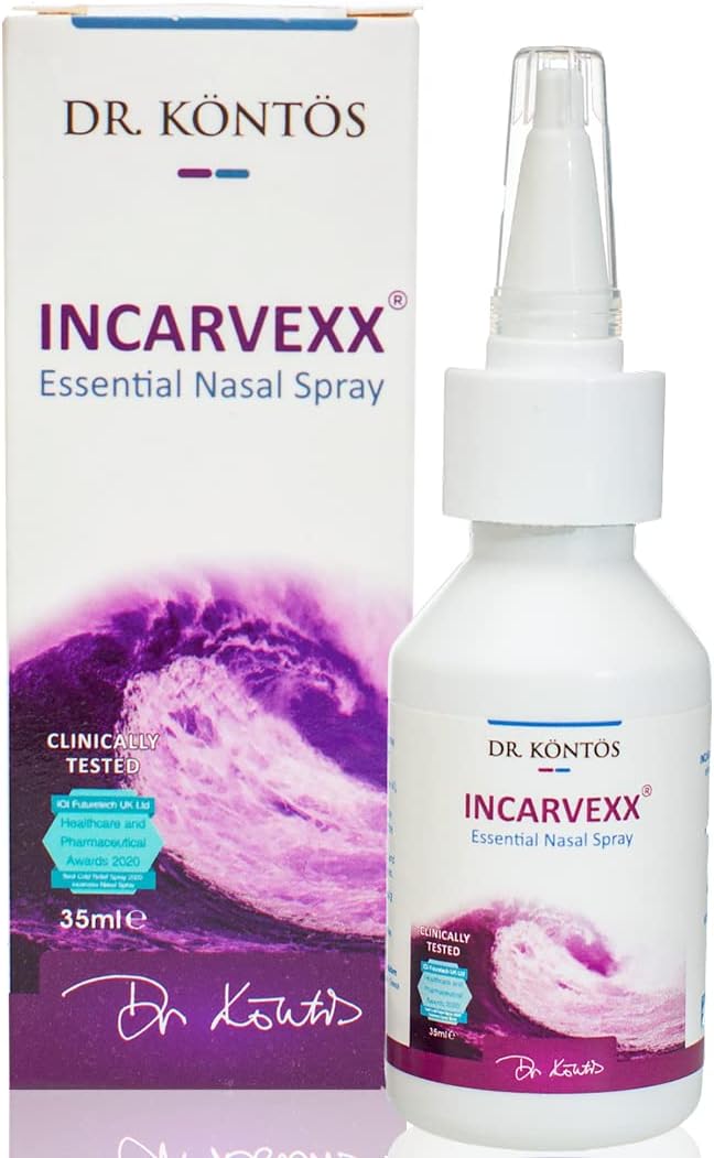 Dr Kontos INCARVEXX Seawater Nasal Spray with Molecular Iodine