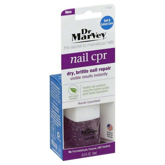Dr MarVey Nail CPR Solution for Dry & Brittle Nails, 0.5 Fl. Oz.