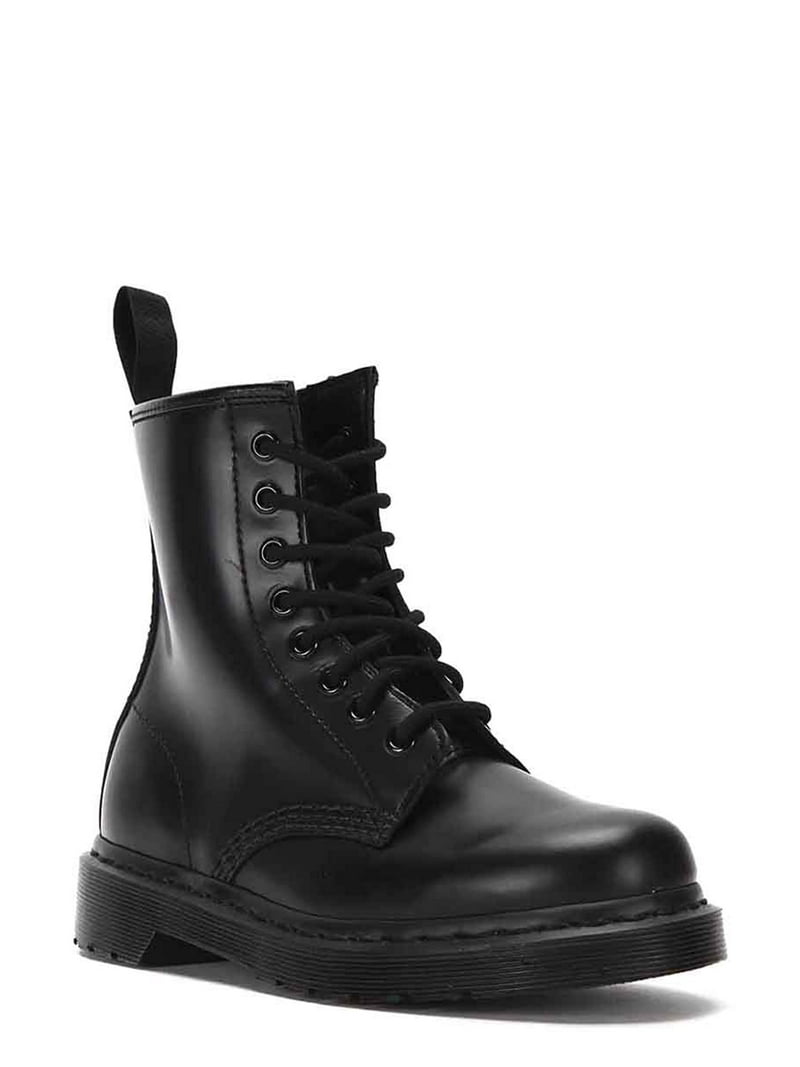 Dr. Martens Mens 1460 Mono Leather Solid Combat Boots Black