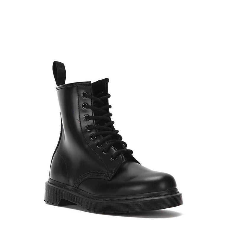 Dr. Martens Mens 1460 Mono Leather Solid Combat Boots Black