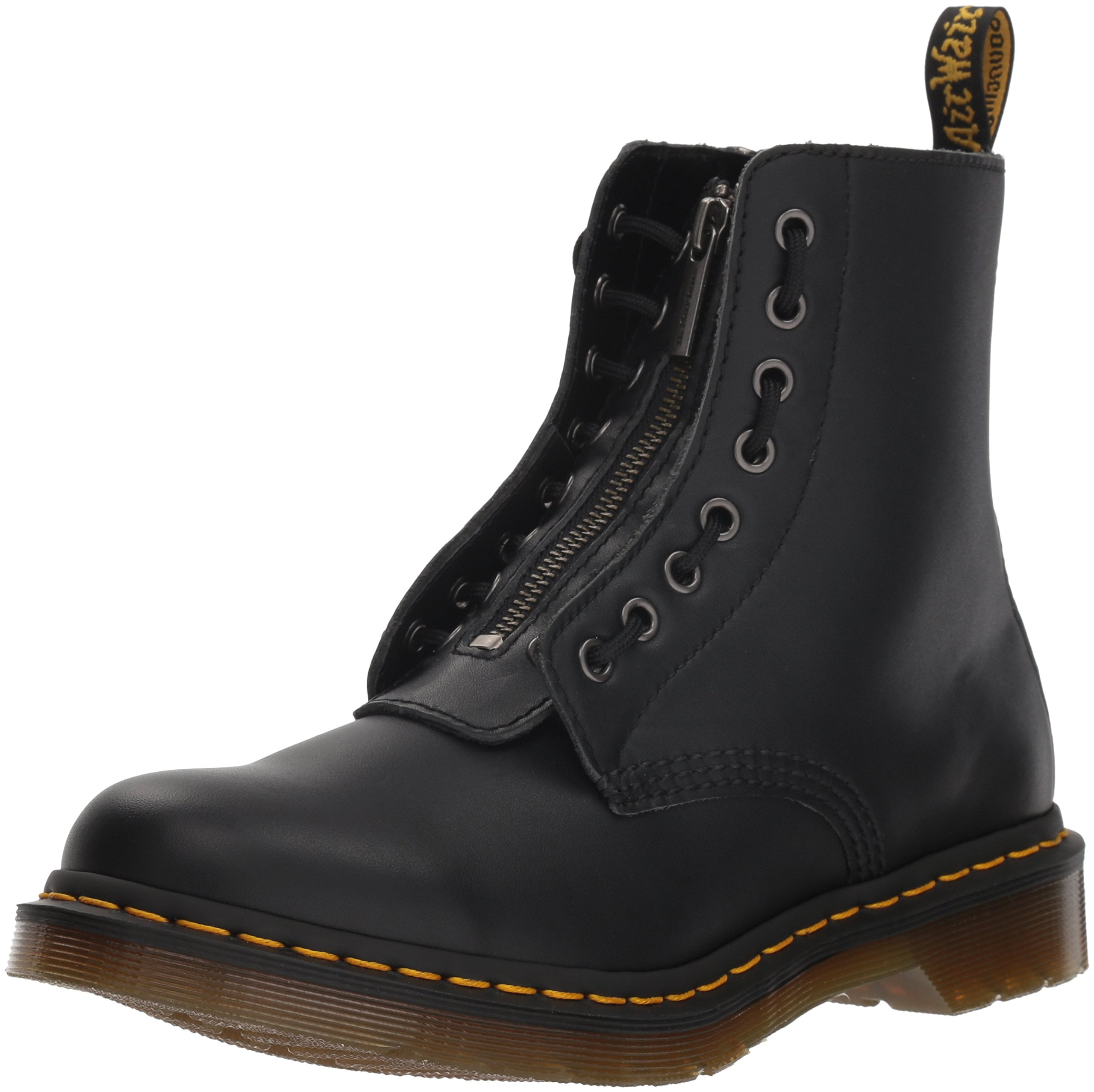 【Dr.Martens】8-Hole Walker 1460 Pascal Front Zip Black Dr. Martens 1460 Pascal Frnt Zip Boots Black - Walmart.com
