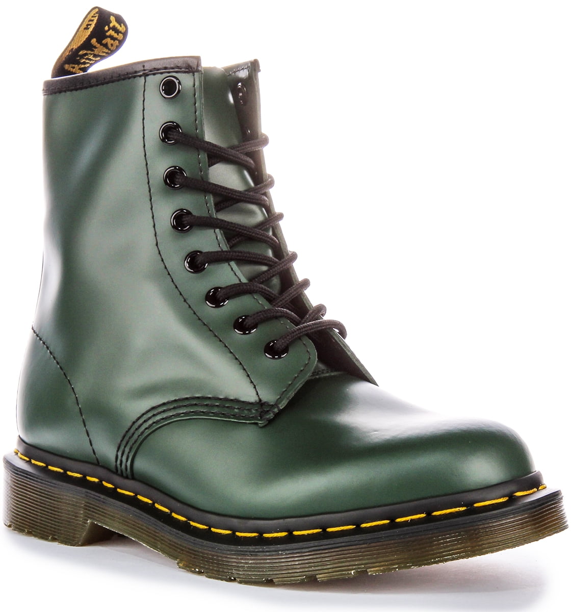 Dr Martens 1460 Smooth Women s 8 Eyelet Lace Up Leather Ankle Boot in Green Size 8.5