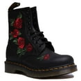 thumbnail image 1 of Dr. Martens 1460 Vonda Boots 8 Eye Floral Womens Shoes - Black, 1 of 6