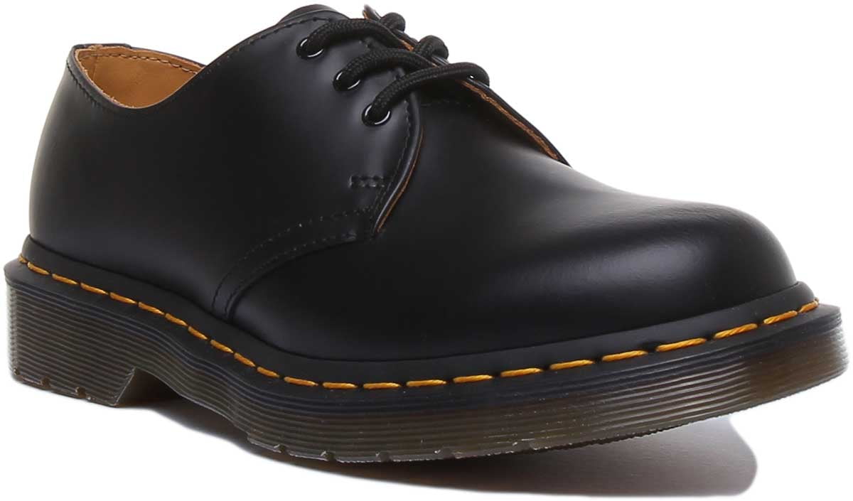 #511 Dr Martens 1461 Unisex 3 Eyelet Lace Up Smooth Leather Shoes in