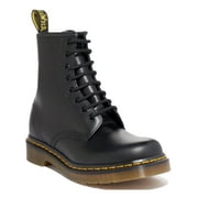 Dr. Martens, 1490 10-Eye Leather Boot for Men and Women 8 Black Smooth