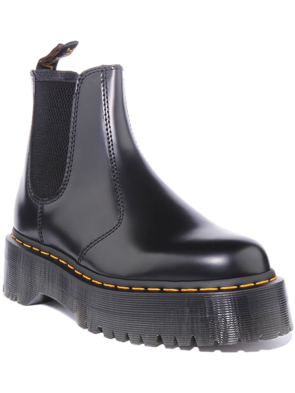 Dr Martens 2976 Quad Unisex Leather Chelsea Boot In Black Size 7.5 M