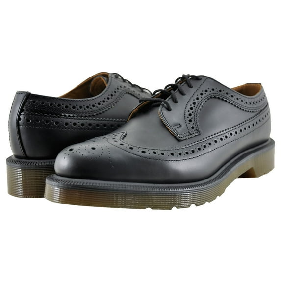 Dr. Martens 3989 Men's Shoes Wingtip Brogue Oxfords 13844001 Black Smooth