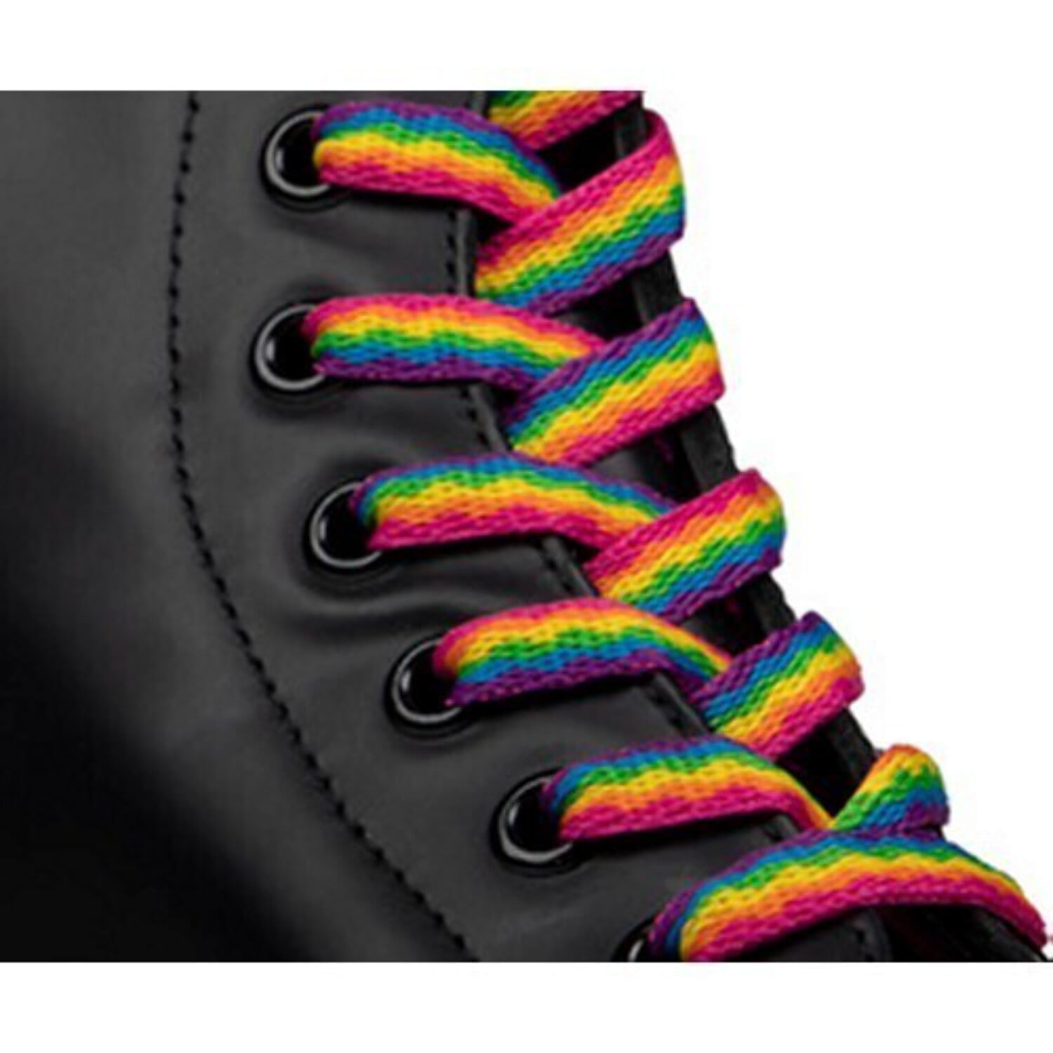 Martens Gay Rainbow Pride LGBT Shoe Flat Laces Suits 8-10 Eye