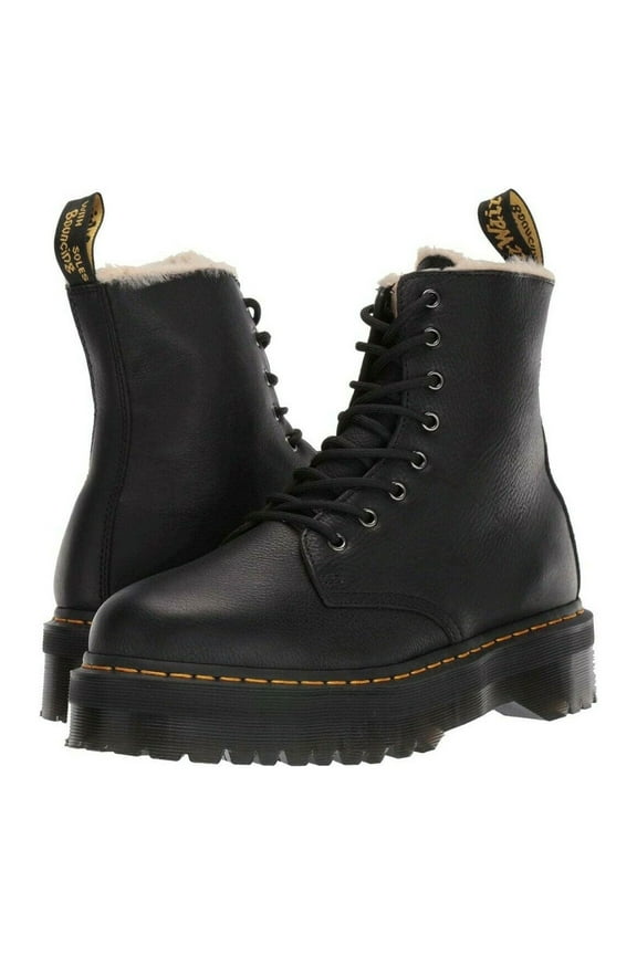 Jadon Faux Fur Women's Leather Platform Boots 25637001