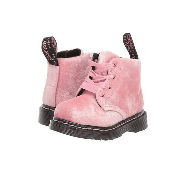 Dr. Martens Kid's Collection 1460 Pascal (Toddler) (Pale Pink Velvet) Girls 6US