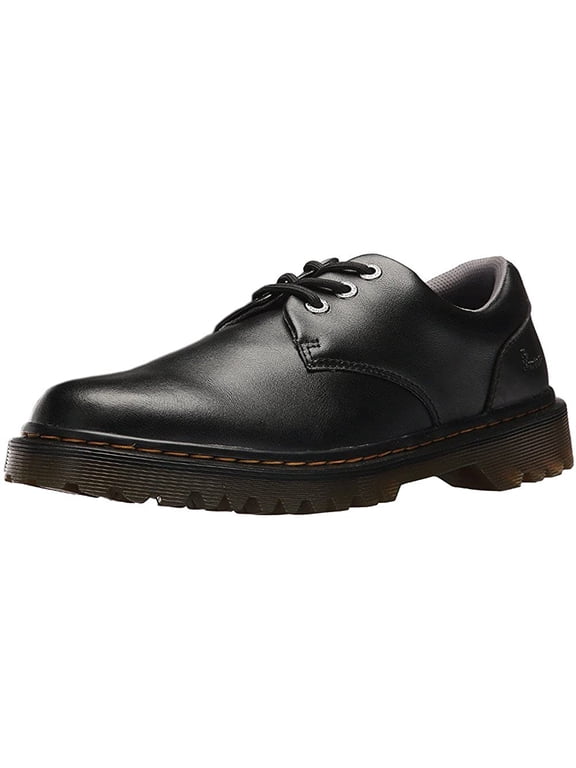 Kent Men's Black Leather 3-Eye Oxford Shoes, US 13