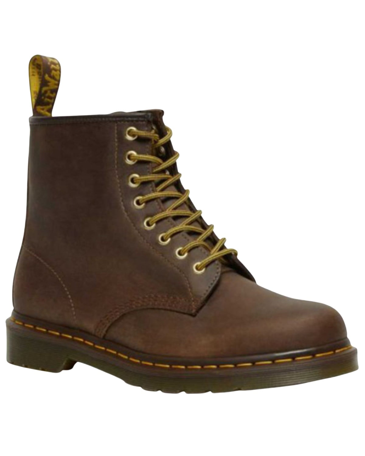 Dr. Martens Unisex 1460 Crazy Horse Lace Up Boot Round Toe Brown 9 D M US Walmart