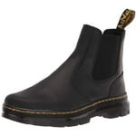 Dr. Martens Unisex Embury Chelsea Boot, Black Wyoming, 7 Women/6 Men
