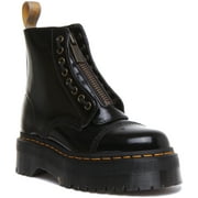 Dr Martens Vegan Sinclair Womens 8 Eyelet Zipped Tongue Platform Boots In Black Size 9