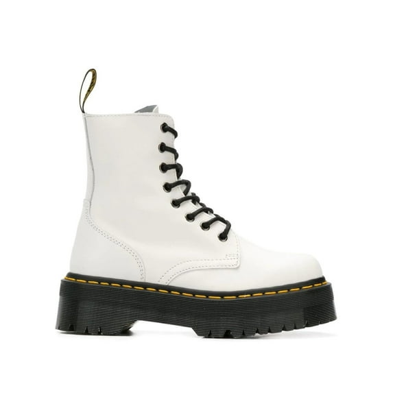 Dr. Martens Jadon Polished Smooth Booties White (Women's)