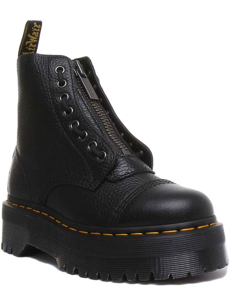 Dr Martens Boots Unisex Sz 5 Men 6 Ladies Black Leather Airwair Cushioned Soles Dr. Martens 1919 Boots Womens Size 5 Black Leather Steel Toe  main image 2