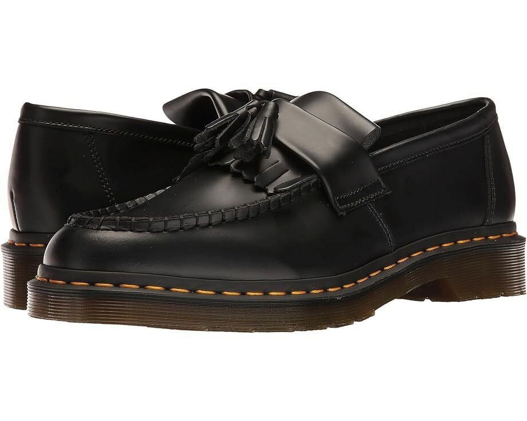 Dr. Martens Women's Adrian Yellow Stitch Tassel Loafers