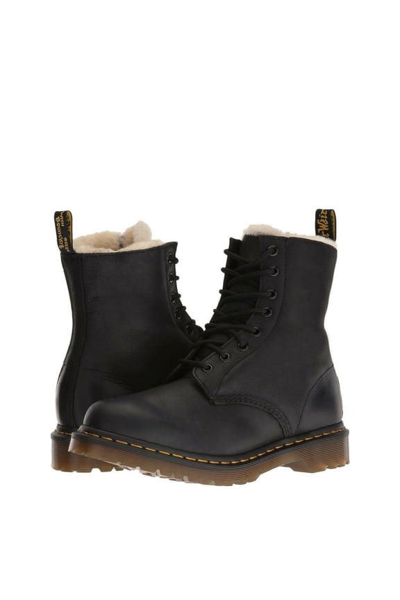 Women's Boot, 1" Chunky Round Toe Medium, Black, 8