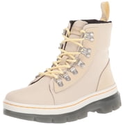 Dr. Martens Womens Combs W 6 Tie Boot Fashion, Parchment Beige 40/60 Recycled Nylon Ripstop, 10