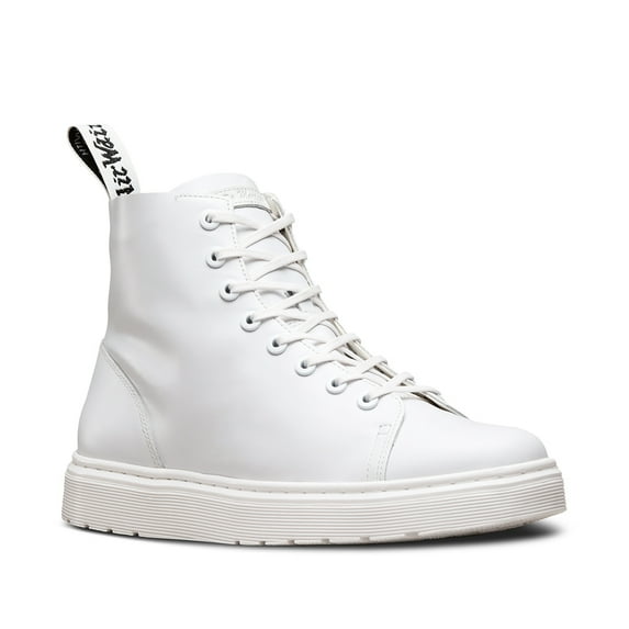 Dr. Martens Women's Talib Venice Lightweight 8 Eye Boots White Leather 5 M UK 7 M US