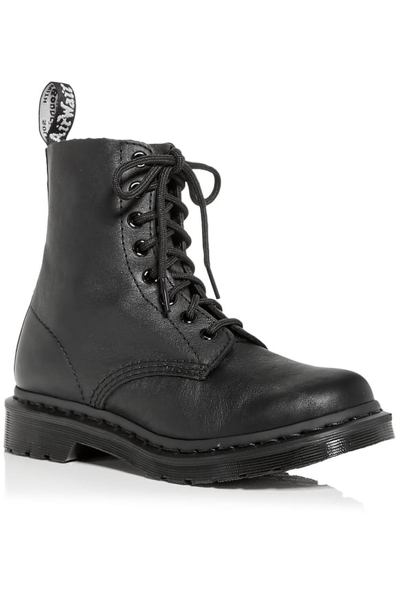 Womens 1460 Pascal Mono Leather Embossed Combat & Lace-Up Boots