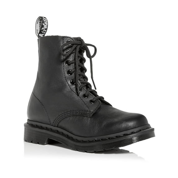 Dr. Martens Womens 1460 Pascal Mono Leather Embossed Combat & Lace-Up Boots