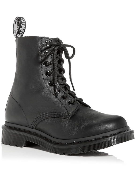 Womens 1460 Pascal Mono Leather Embossed Combat & Lace-Up Boots