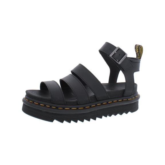 Dr. Martens Womens Blaire Leather Ankle Strap Platform Sandals